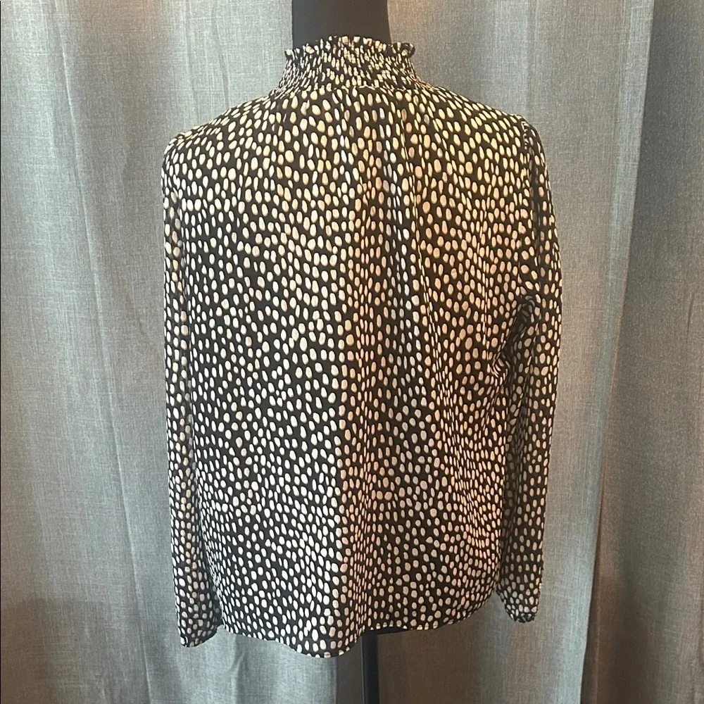 J.Crew Monochrome Patterned Top
